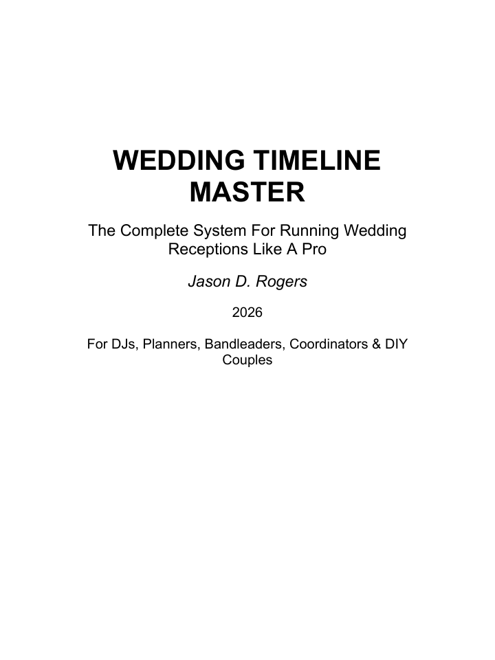 Wedding Timeline Master by Jason D. Rogers book cover